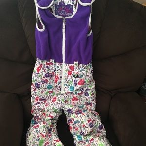 Snow dragon snow bib